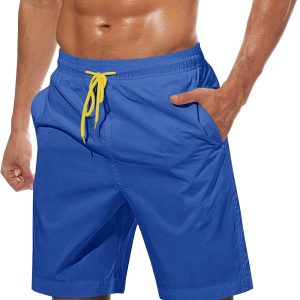 Men’s Quick-Dry Swim Shorts with Pockets