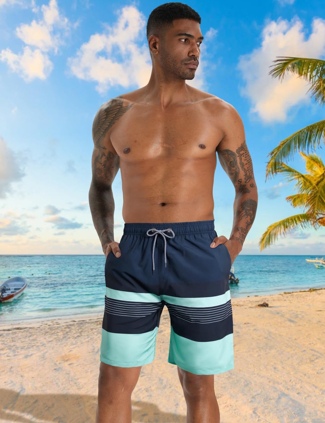 Men's 3D Print Swim Shorts - Image 2