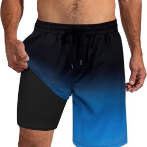 Swim Trunks with Compression Liner