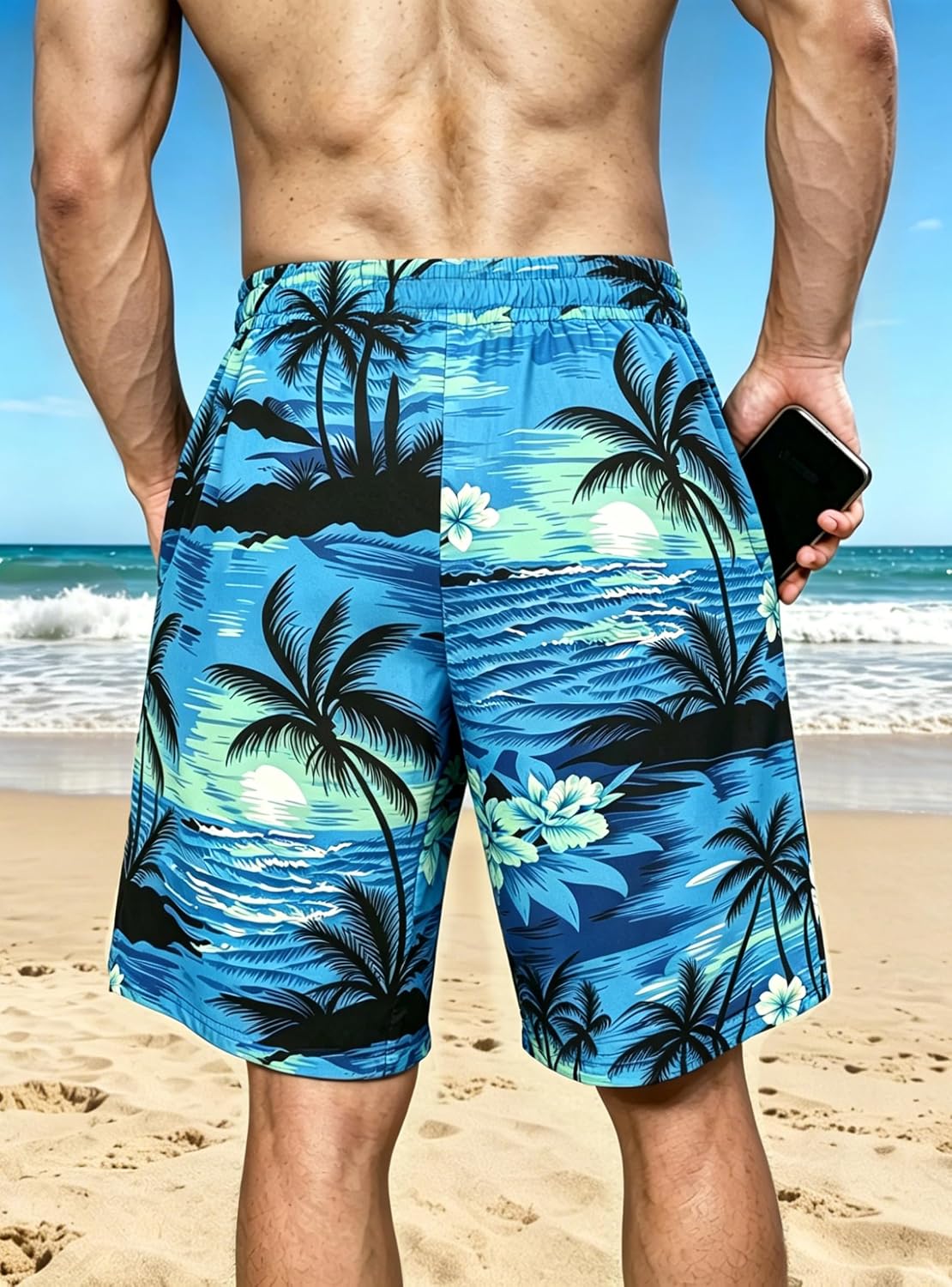 Hawaiian Quick Dry Swim Shorts - Image 3