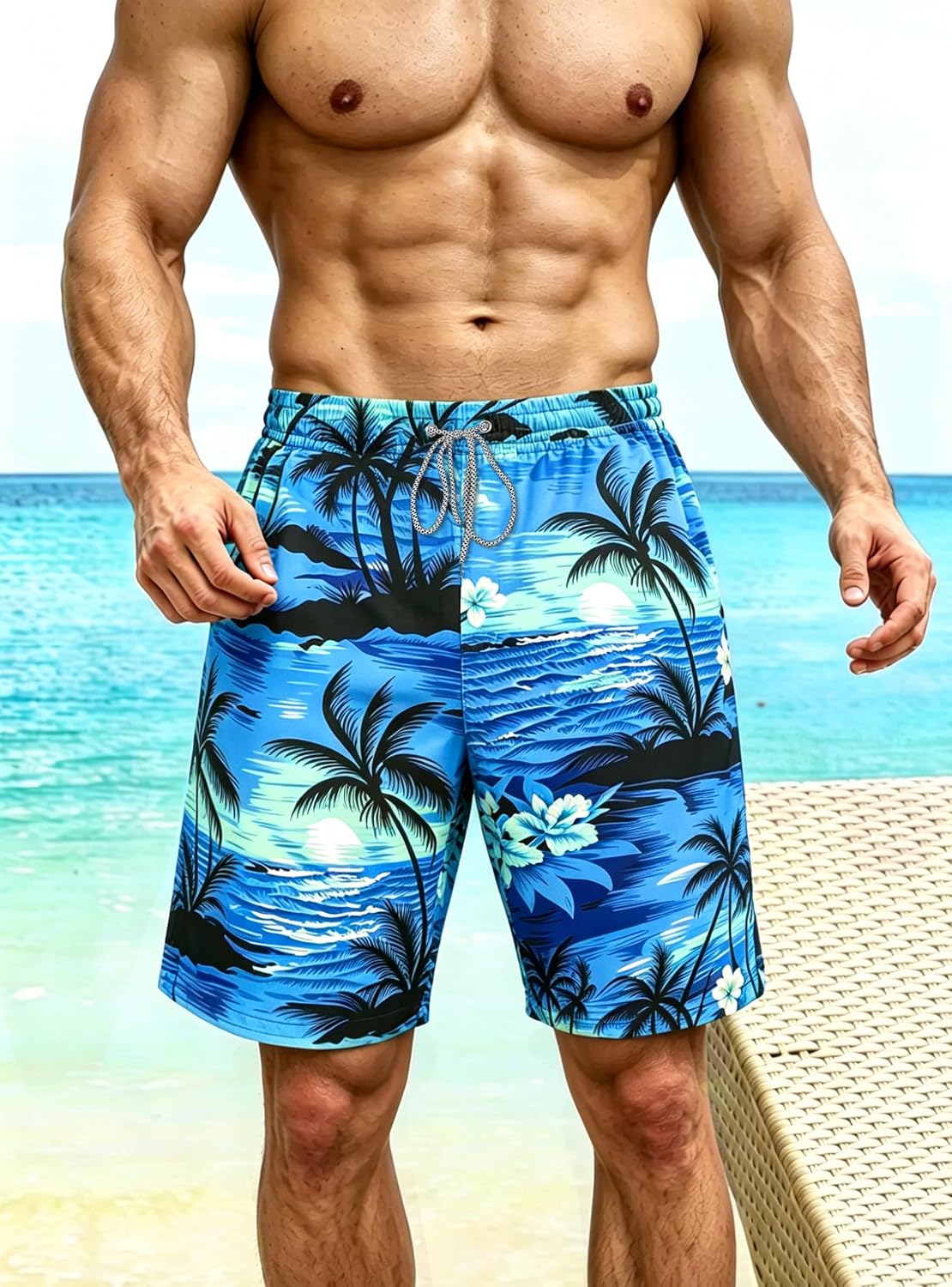 Hawaiian Quick Dry Swim Shorts - Image 2