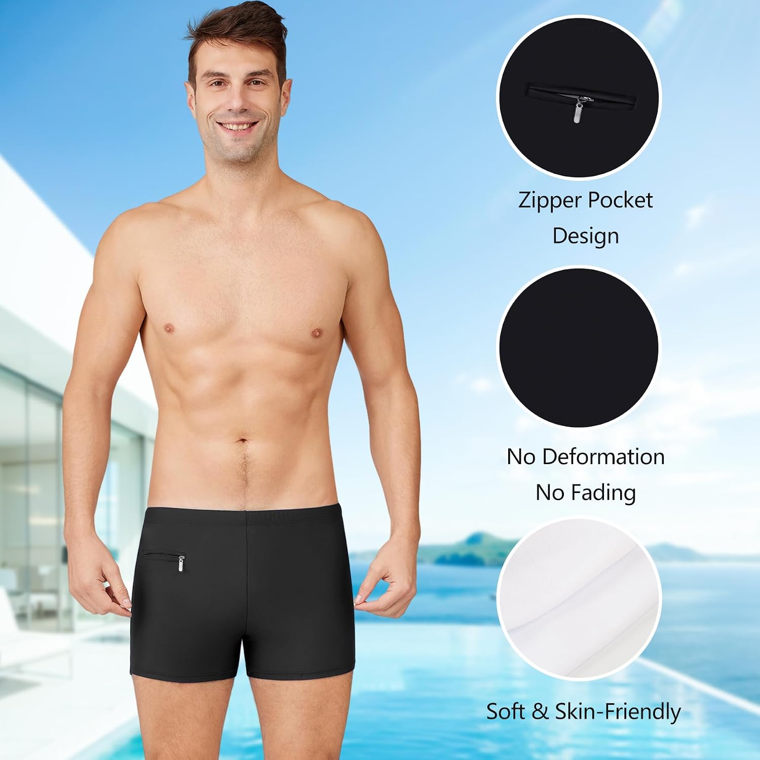 Quick Dry Swim Trunks - Image 3