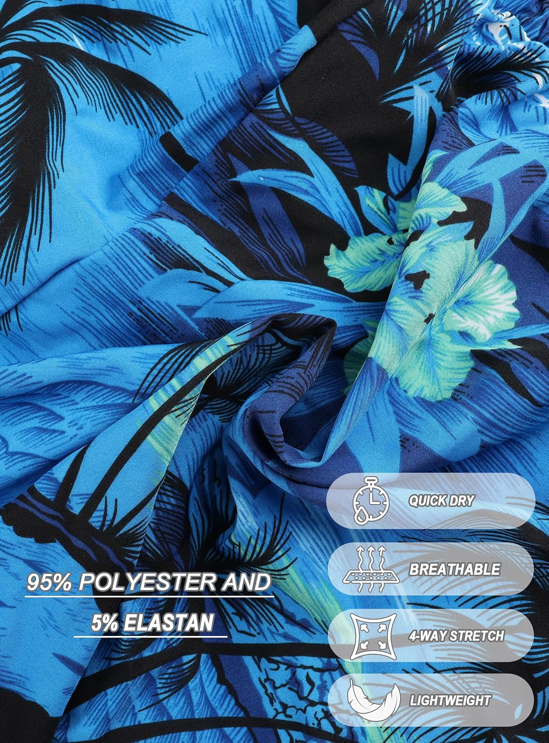 Hawaiian Quick Dry Swim Shorts - Image 4